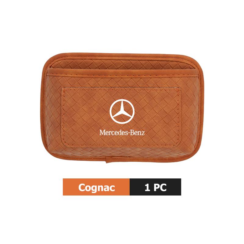 Car Sticker Car Door Sticky Storage Pocket Seat Back Organizer Bag For Mercedes Benz AMG A C E S G Class W201 W210 W108 W204 W20