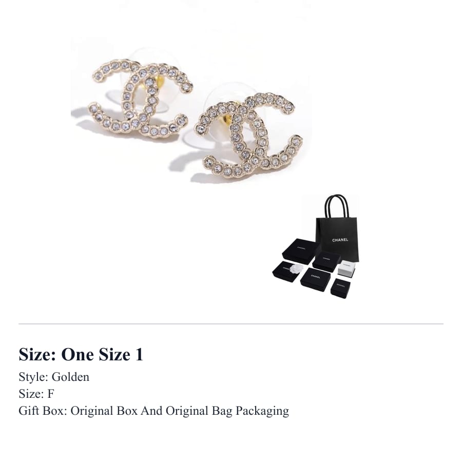 CHANEL Metal Earrings Women`s Gold ABF269B19870NAFIY