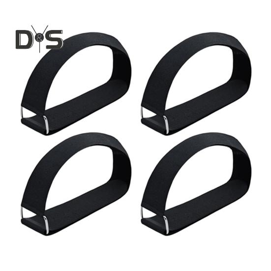 2/4/6/8/10Pcs Elliptical Leg Exerciser Pedal Strap Adjustable Fastener Tape Metal Buckle Strap Under-Desk Elliptical Machine Non-slip Foot Strap