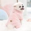 Winter Dog Hiking Jacket Fleece Dog Bodysuit Fashion Plush Dogs Coat  Puppy