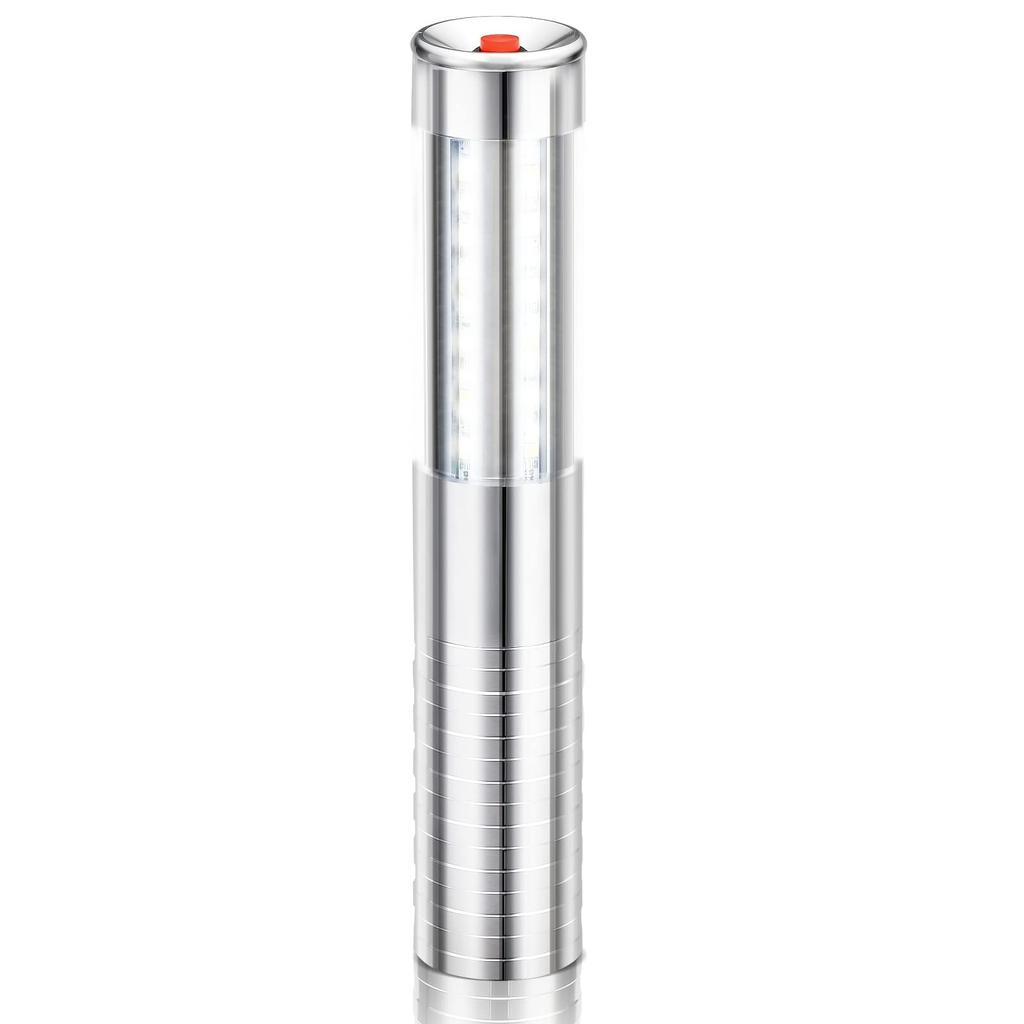 QUOXO 2 LED Strobe Baton Champagne Bottle Handheld Light Lights, (Silver)