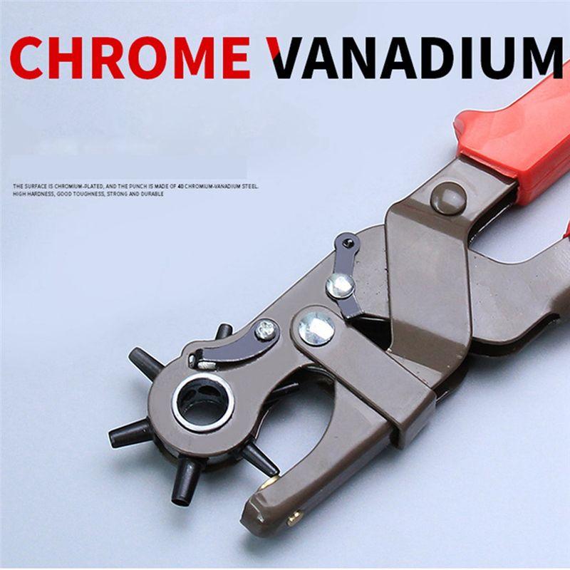 A20F-Heavy-Duty Labor-Saving Belt Puncher Multifunctional Punching Pliers Belt Belt Strap Watch Hole Punching Machine