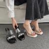 French Fairy Style Sandals Female 2025 Summer Shoulder New Fashion High Heels Go Out High Value One-word Drag