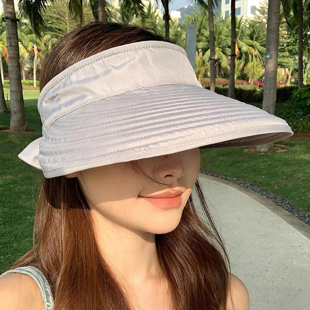 Wide Brim Sun Hat Foldable Anti-UV Beach Visor Caps Hats Ladies Summer Outdoor UV Protection Travel Beach Sport Hiking Caps