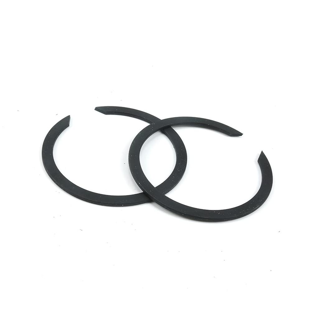 New Exhaust Flange Tall Kit Pair Flanges Gaskets C-Clips Nuts Washers For Harley Davidson