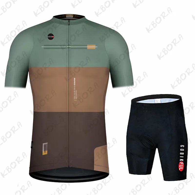 Gobik Men's  Short Sleeve Cycling Clothing Mtb Bike Uniforme Maillot Bicycle Ropa Ciclismo Hombre 2026 Summer Breathable Cycling Suit Set