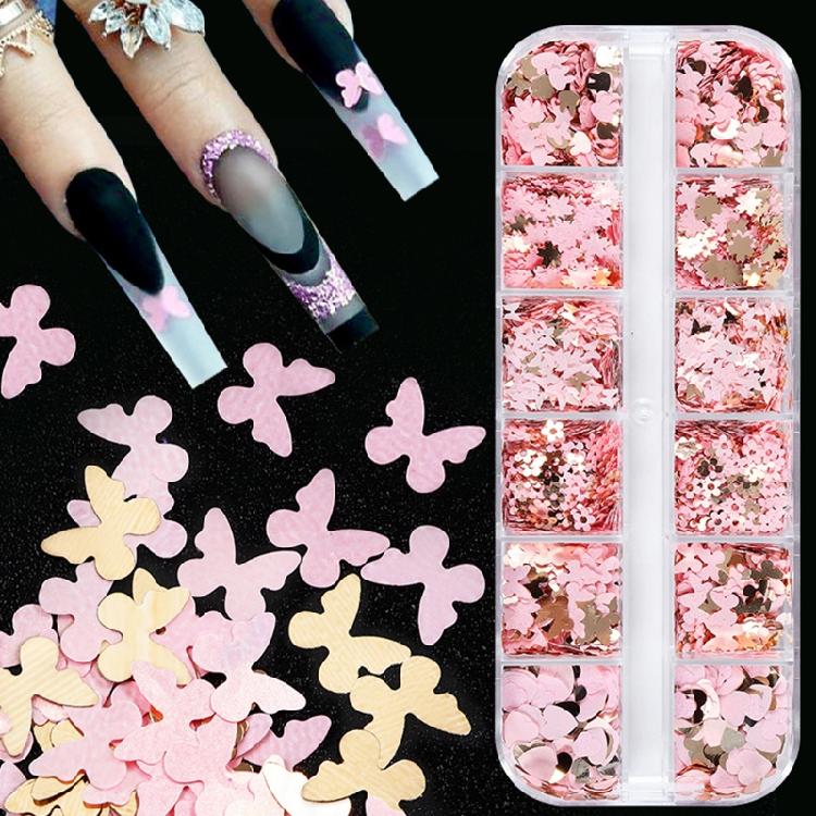 Glitter Flakes Heart Sequins Confetti for DIY Jewelry Making Resin Mold Fillers Sequins Nail Art Decorations for Crafts
