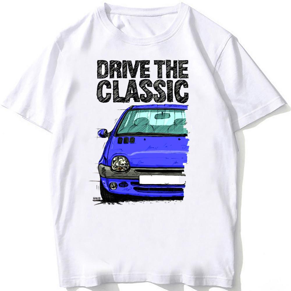 Drive The Legend France TWG 90s EVCar T-Shirt Unisex Summer Men Short Sleeve Harajuku White Hip Hop Casual Boy Tees Fashion Tops