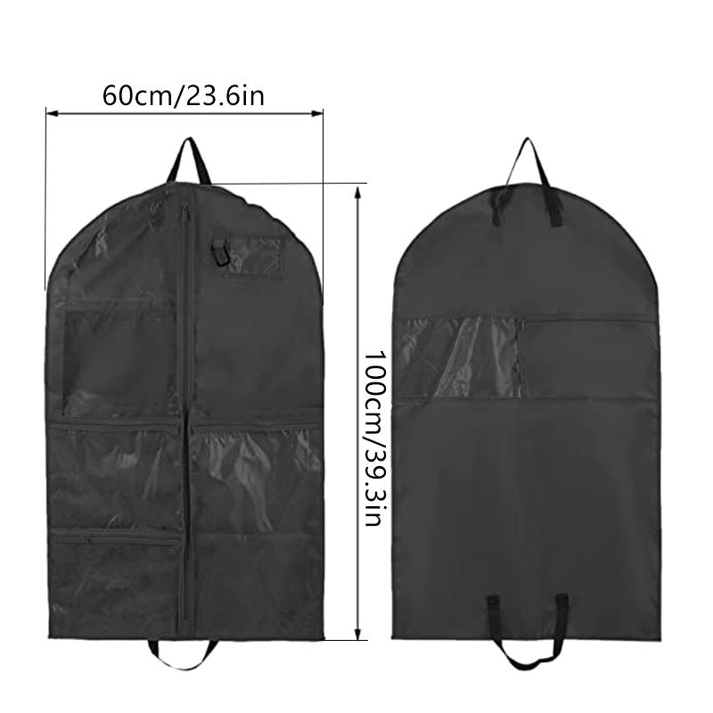 1 шт Подвесная сумка для танцевальных костюмов 40-дюймовая водонепроницаемая сумка для костюмов для путешествий сумка для одежды с 6 карманами чёрный 1170₽