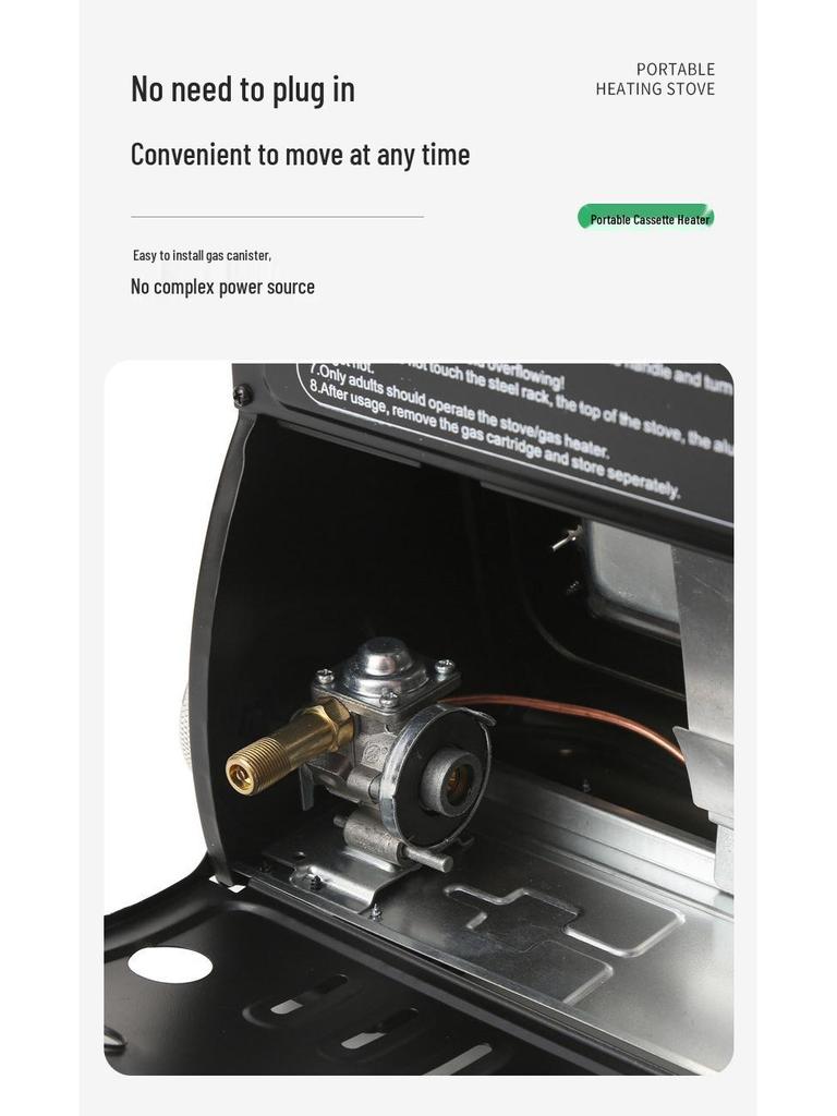 Portable Gas Cassette Heater for Camping Tents