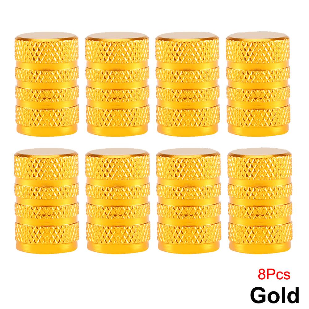 Aluminum Tire Valve Caps, Dustproof Caps, Universal Stem Covers For Cars, Bike And Bicycle, Trucks, Motorcycles Airtight Seal
