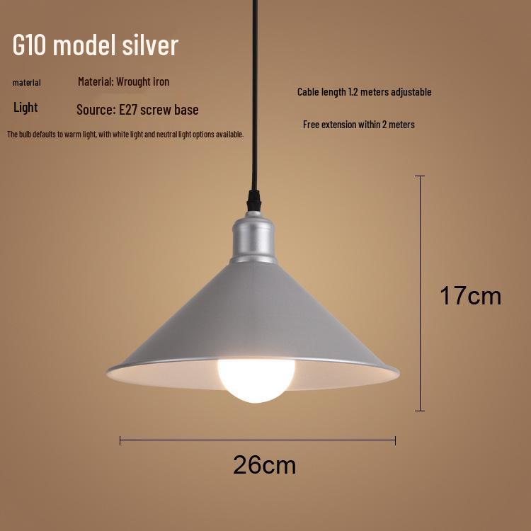 

Срібний підвісний світильник з нержавіючої сталі для їдальні, комерційного ресторану, бару та місць для трапез з хот-потом