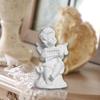 Cherub Figurine Little Angel Statue Crafts Resin Mini Sculpture Tabletop Decoration for Desk Hotel