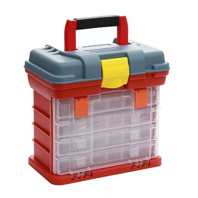 72 Fächer Verstellbare Werkzeugkasten Aufbewahrung Kunststoff Aufbewahrungsbox 4 Lagen Werkzeugteile Box Multifunktions Aufbewahrungs-Organizer