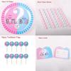Vibrant Baby Gender Reveal Party Decoration Boy Or Girl Disposable Tableware Collection