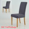 1PC Jacquard Chair Cover High Quality Universal Size Anti-Dust Spandex Chair Slipcovers For Kitchen Dining room Hotel Home Decor
