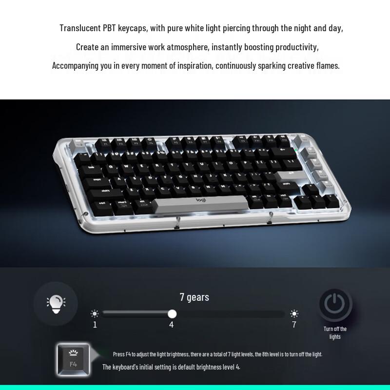 Logitech ALTO KEYS K75M AI Wireless Gasket Mechanical Keyboard