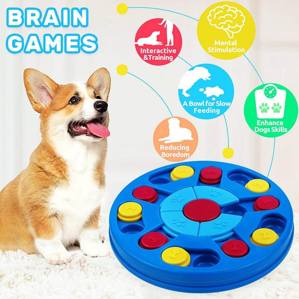 Dog Puzzle Toys Interactive Puzzle Game Dog Toy for Smart Dogs IQ Stimulation Treat Puzzle Toy for Dogs Treat Training,Puzzle Slow Feeder to Aid Pets