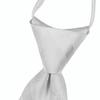 [Michiko London] Wedding White Tie and Pocket Square Set, Formal Wear, Bridal, White, One-Touch, Water-Repellent, Silk Blend, Smart Formal, Blade