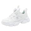 Babu bean children's shoes little white shoes 2025 spring and autumn new boys and girls leather sports shoes primary school students double net breat