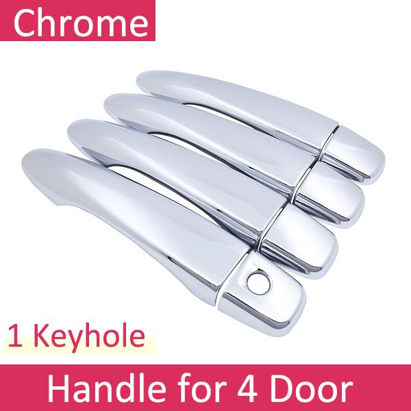 For Nissan Kicks P15 2016~ Luxurious Chrome Exterior Door Handle Cover Car Accessories Stickers Trim Set of 4Door 2017