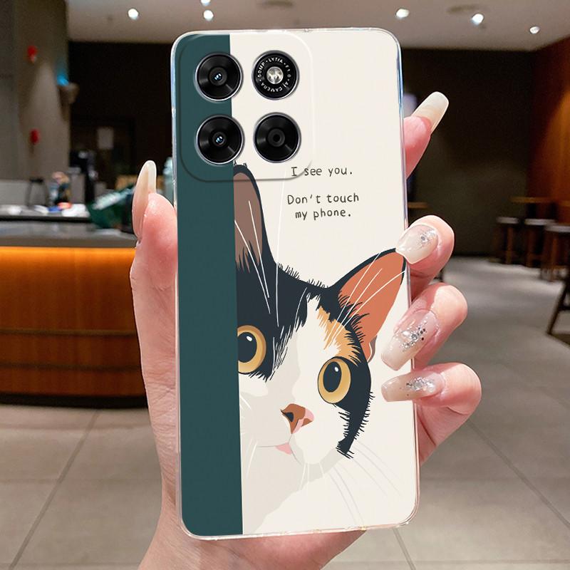 Hülle Für Motorola Moto G67 G77 Ästhetisch Luxuriös Niedlich Cool Jungen Mädchen Weiches Silikon Handyhülle Rückseite Transparentes TPU Gehäuse