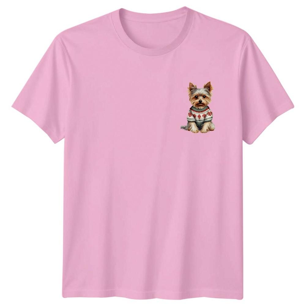 Yorkshire Terrier Christmas Holidays Snowflake Sweater Unisexs TShirt Unisexs Tee