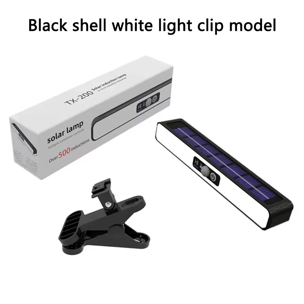 Clip on Sensor LED Solar Motion Lights Outdoor Waterproof Solar Fence Lights Outside Portable Solar Powered Security Lamps