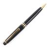 Very Good MONTBLANC Ballpoint pen Meisterstck White Star Twist Type Black gold mens Used