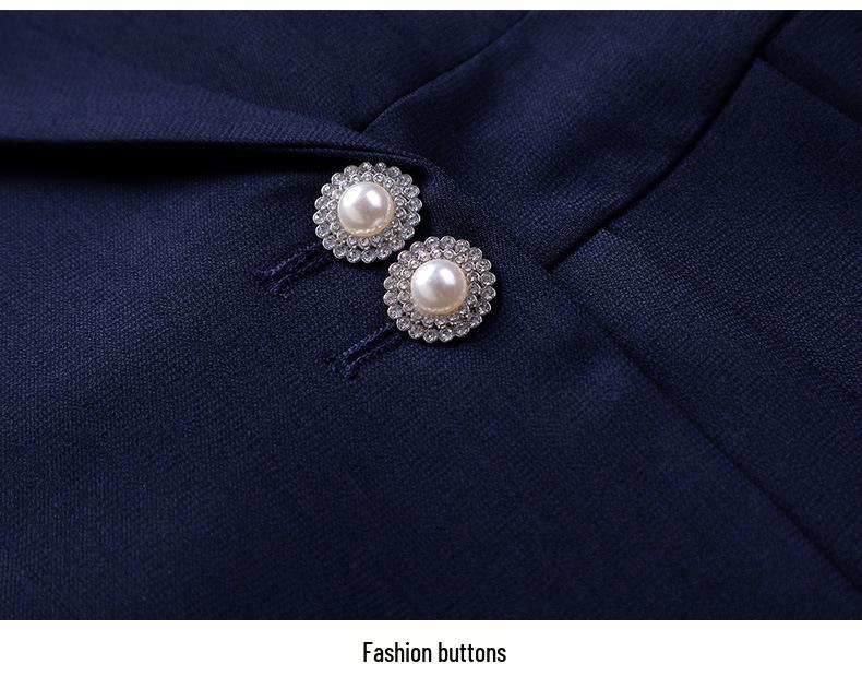 2024 Summer High-End Goddess Style Long-Sleeved Professional Suit Dress