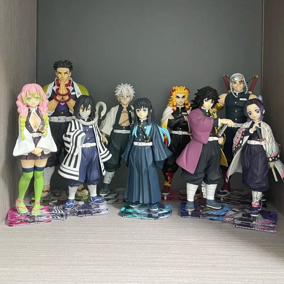 Hot Demon Slayer Anime Action Figure Kamado Tanjirou Agatsuma Zenitsu Nezuko Model Toy Kimetsu No Yaiba Warriors Action Figure