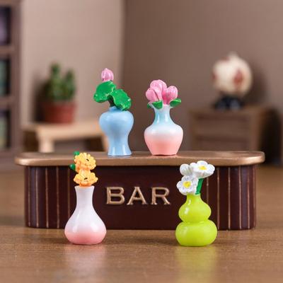 Composizione Floreale Artigianale Vasi Piccoli per Camere di Bambini Accessori Decorativi Mini Micro-paesaggio Ornamenti da Tavolo