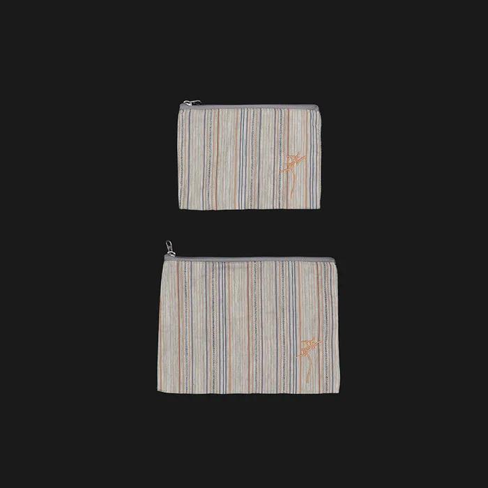 Ethnic Stripe Pattern Pouch (M)
