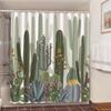 Shower Curtains Green Tropical Plants Bathroom Polyester Waterproof Shower Curtain Leaves Printing Curtains For Bathroom Shower