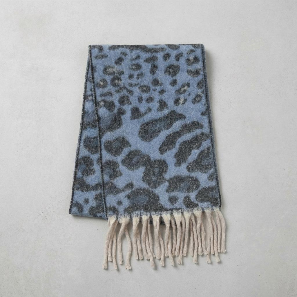 Scarf for Women 2026 Spring and Autumn Vintage Leopard Print Imitation Cashmere Tassel Warm and Fashionable Versatile Scarf