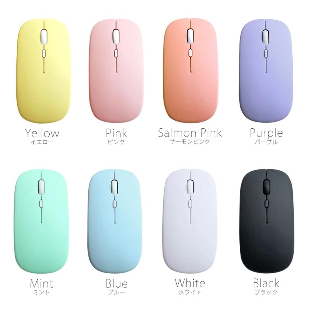 Opt Appliance Option Macaron Mouse, Wireless Bluetooth Mouse, Slim Type, OPTE-06YEL (Yellow)