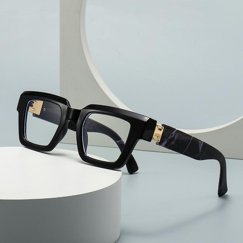 

Fashion Square Women Luxury Sunglasses Vintage Brand Designer Candy Color Clear Gradient Eyewear Men Punk Sun Glasses Clear Lens