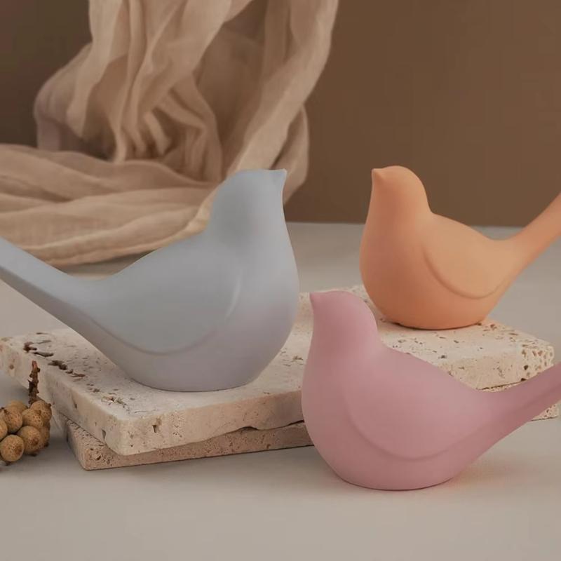 2pcs Upgraded Bird Ornament Silicone Mold, Suitable for Diy Candles, Soap, Pottery, Plaster Crafts
