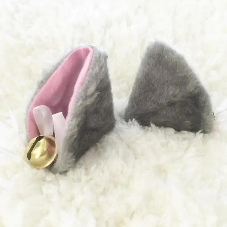 1 Pair Sweet Bell Cat Ears Hair Clip Women for Cosplay Anime Costume Halloween Birthday Party Girl Fashion Hairs Accessories