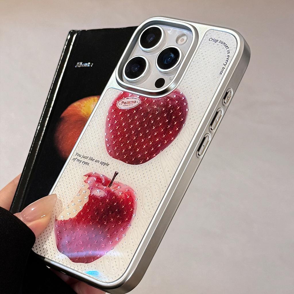 Gilded Iphone16promax Mobile Phone Case Star Red Apple 15 Electroplated Hard 14 Suitable for 13 Advanced 11 Huawei