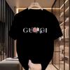 2025 Men's Trend Fashion New Summer Alphabet Pattern Printed T-shirt Pure Cotton Harajuku Classic Breathable Fashion T-shirt