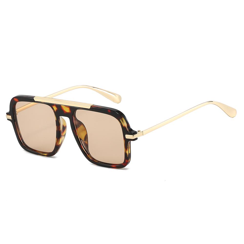 New Trendy Large Square Sunglasses for Women & Men - Fashionable, Versatile, High-End Feel, Sun Protection, Perfect for Cycling