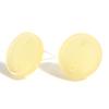 10 Piece Acrylic Geometry Series Ear Post Stud Earrings Findings Round Multicolor With Loop 14mm Dia. For Women Jewelry Gifts