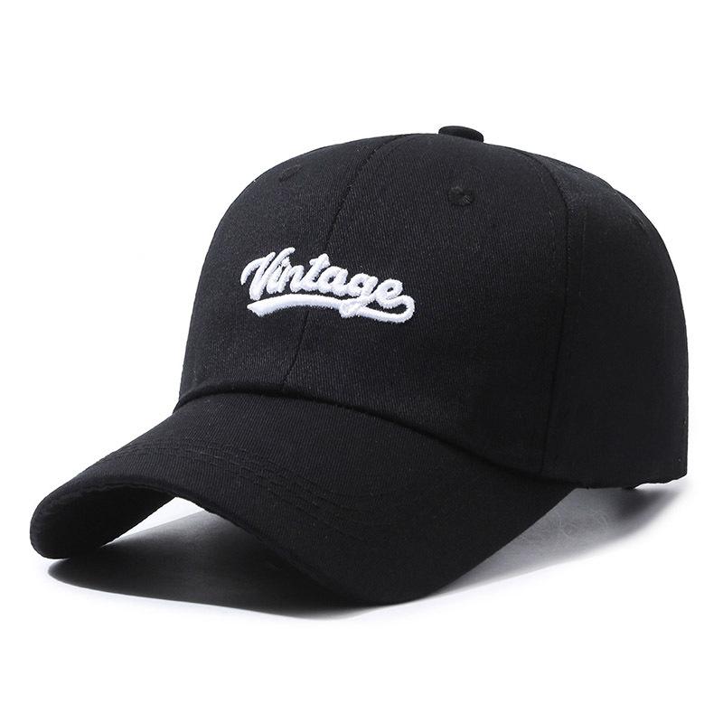 Vintage Embroidery Letter Baseball Cap Outdoor Breathable Peaked Caps Gifts