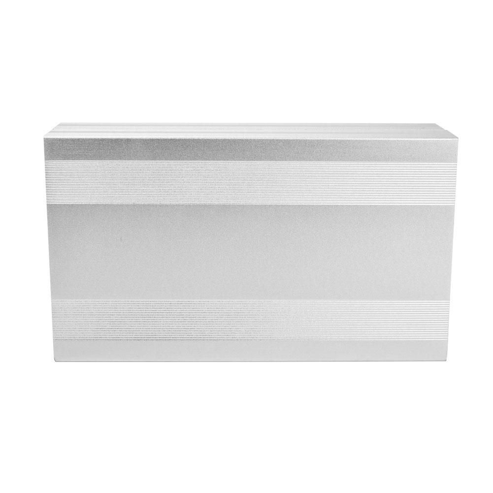 Hliníková slitina Elektronická krabička Projektová krabička Pískovaná oxidovaná stříbrná Ochranné pouzdro 68 x 145 x 250 mm
