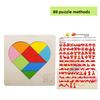 Wooden Puzzle Toy For Kids With 7piece Russian Brain Teaser And Shape Sorting
