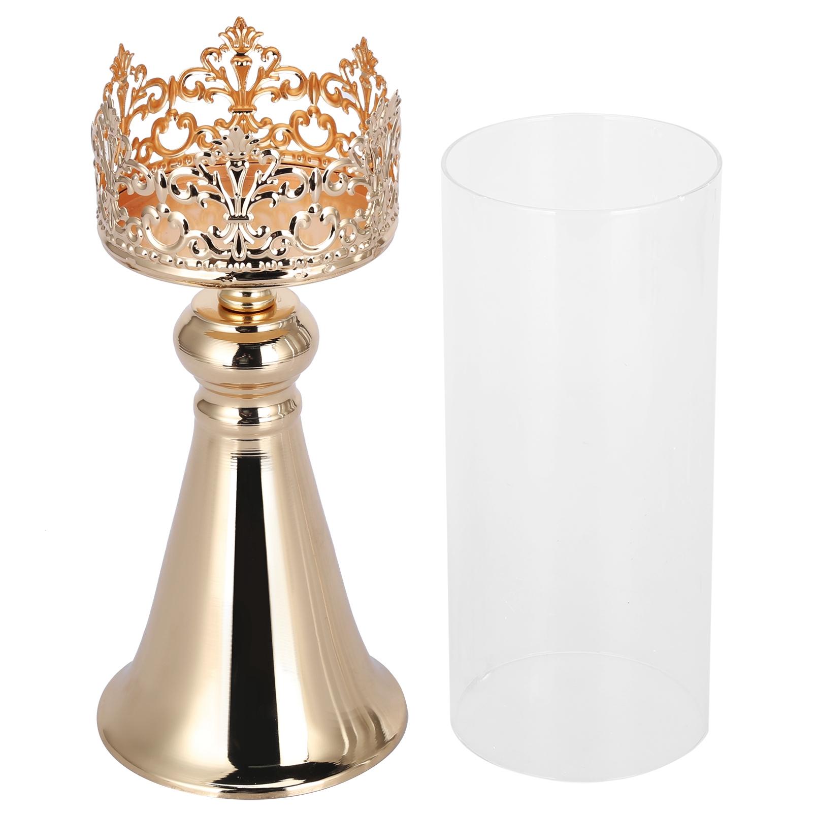 

Подсвечник орнамент европейский стиль кованое железо стеклянный подсвечник свадебное украшение золото S