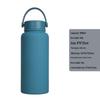 1L Large Capacity Wide Mouth Rubber Paint Thermos Cup - Easy To Clean, American Style, Fashionable Student Water Bottle