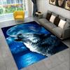 3D Tiger Leopard Cheetah Lion Wolf Area Rug,Carpet Rug for Living Room Bedroom Sofa Doormat Kitchen Decor,Kid Non-slip Floor Mat