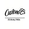 Handmade Custom Dog Name Tag 4 Size Options Pet Memorial Gift Dog House Kennel Sign Easy Install